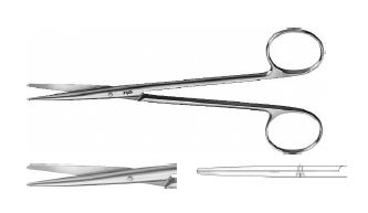 БЕБІ-МЕТЦЕНБАУМ НОЖИЦІ ДЕЛ. ПРЯМ. 145MM